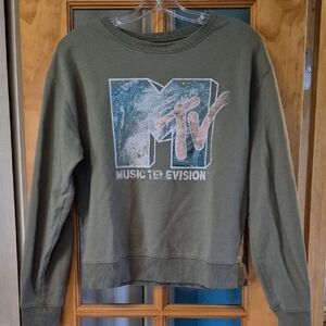 Vintage MTV Olive Green Sweatshirt